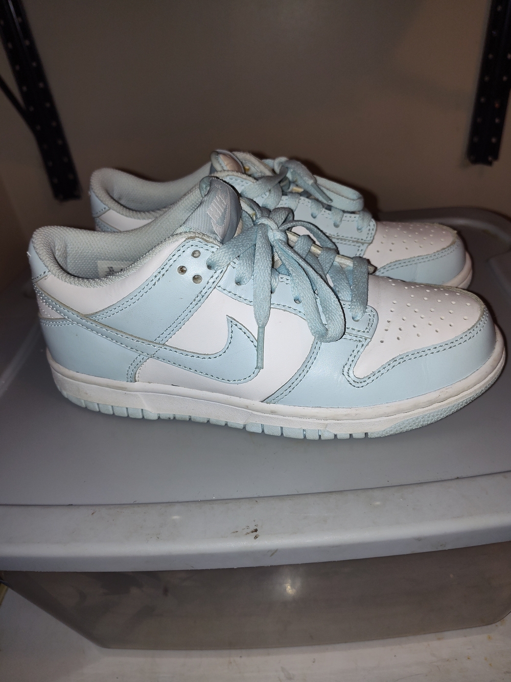 Nike Kids' Low-Top Sneakers - Light Blue/White